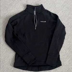 Avalanche Black Performance 1/4 Zip Fleece Sweater
